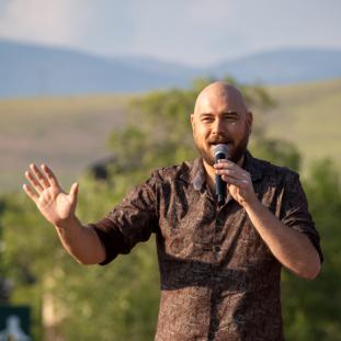 Reid Reimers shares a story about being recognized by his Montanan accent, inviting himself to a neighborhood wedding, and having the invitation warmly accepted.  credit-kmr studios